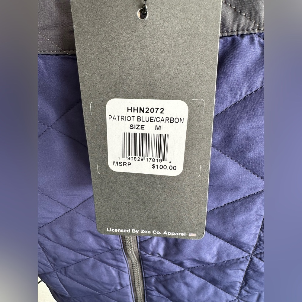 Hawke & Co Quilted Lightweight Jacket • Black + Blue • Size M - Picture 4 of 10